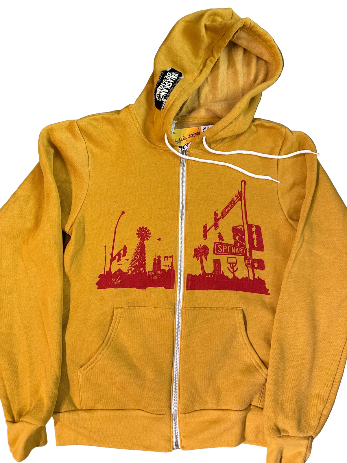 Fireweed and Spenard zip hoodies