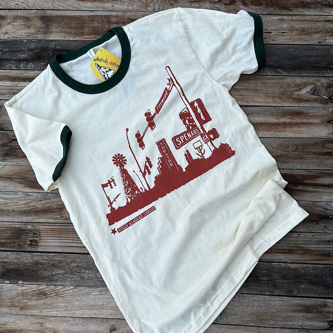 Fireweed & Spenard T-Shirt ("Retro Ring" Edition)