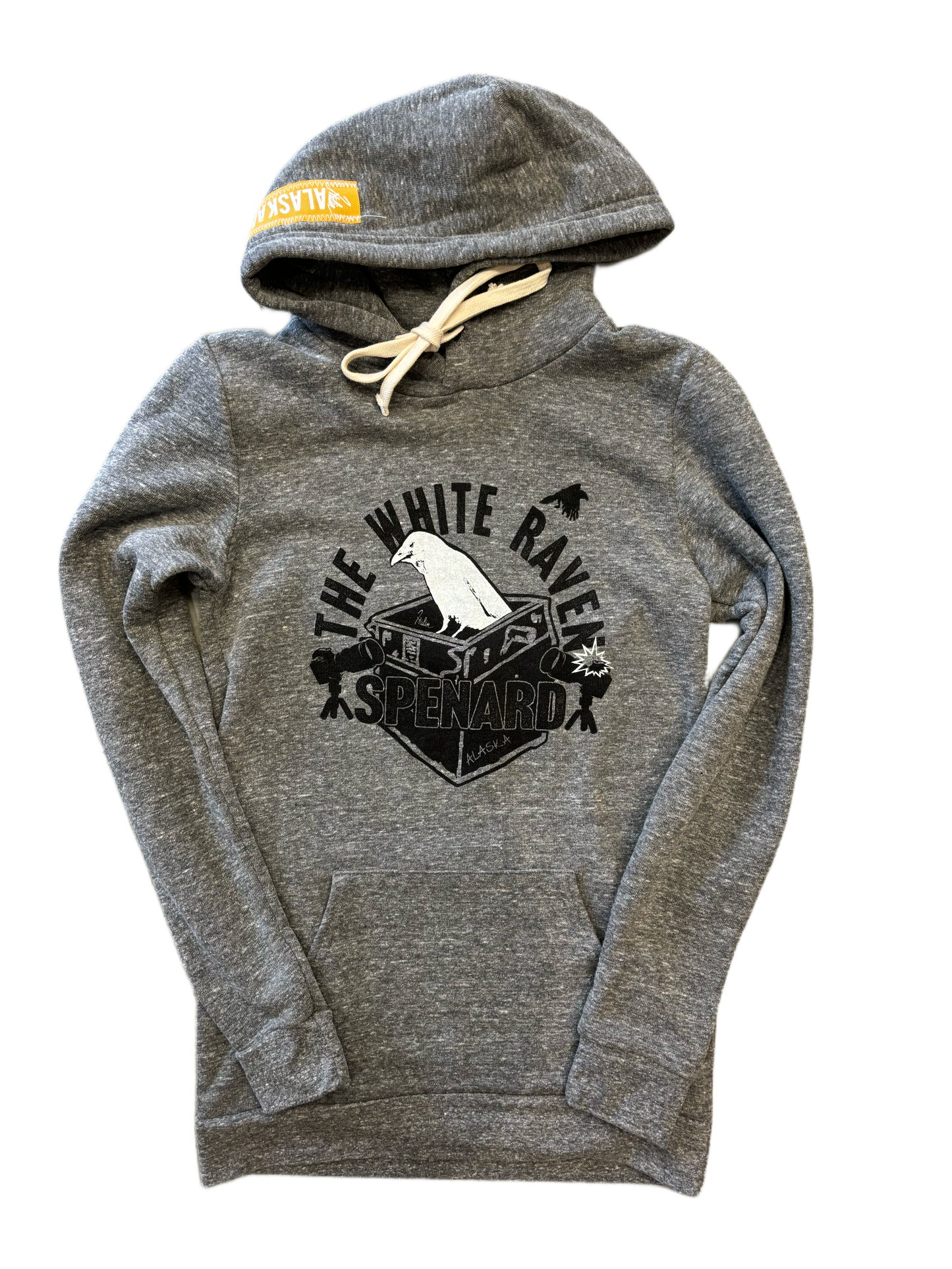 "White Raven" Hoodie (Heather Grey)