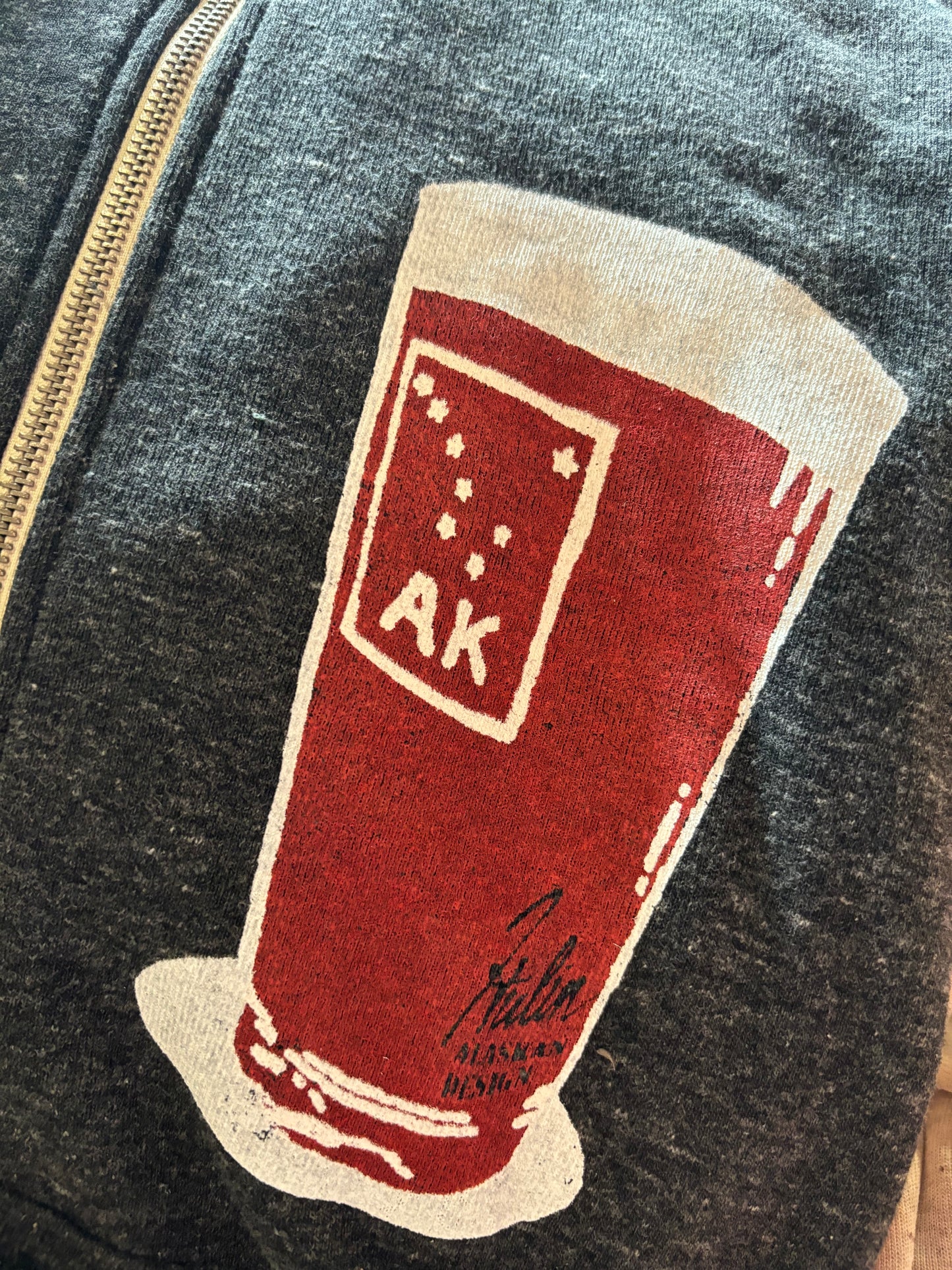 AK Pint Zip-Up (Charcoal)