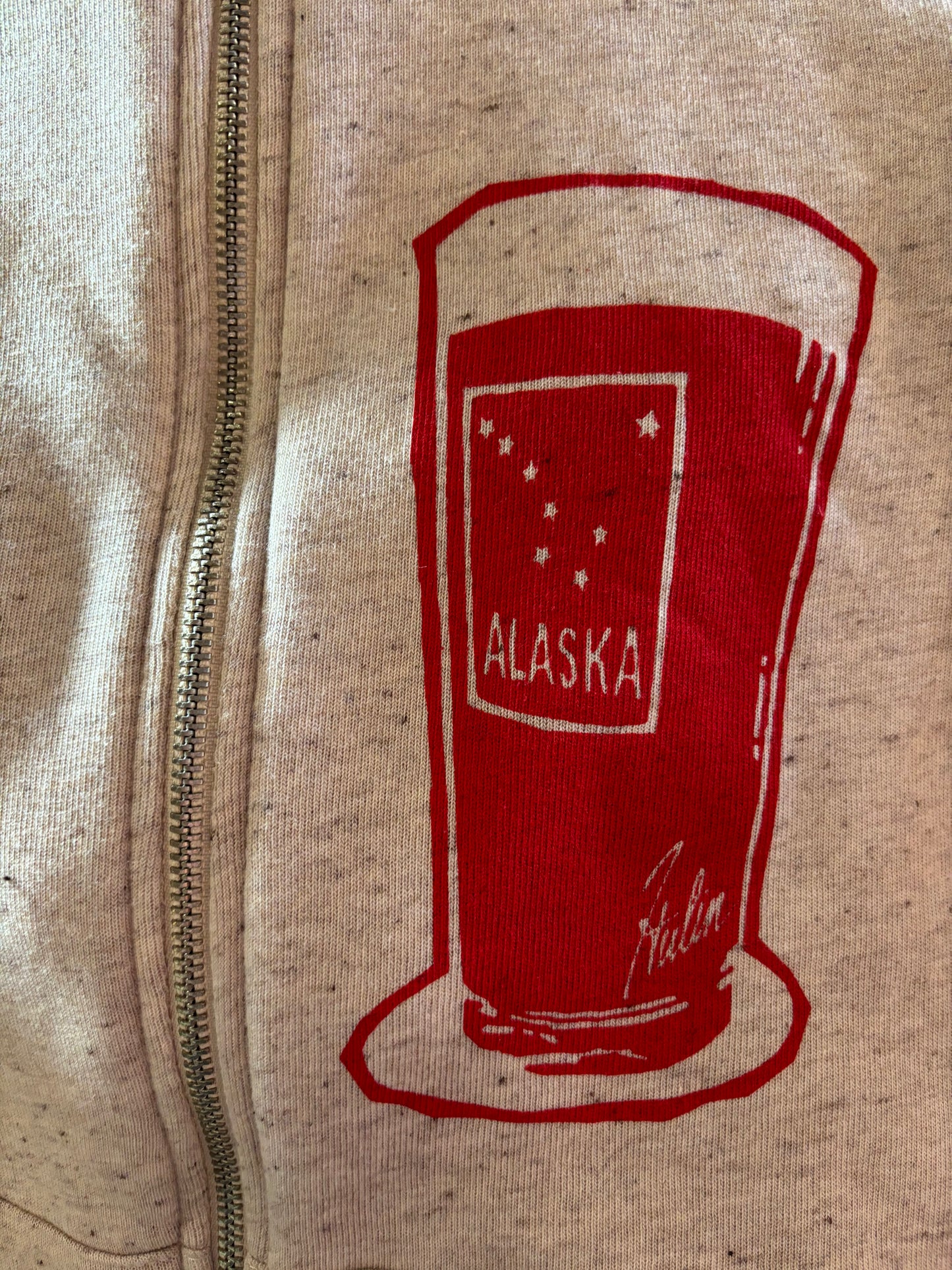AK Pint Zip-Up (Oatmeal)
