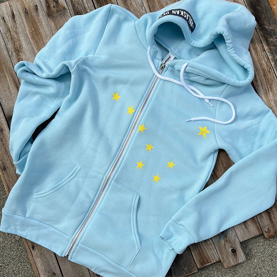AK Stars Zip-Up (Light Blue)