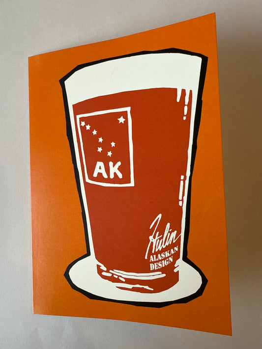 “AK Pint” greeting card
