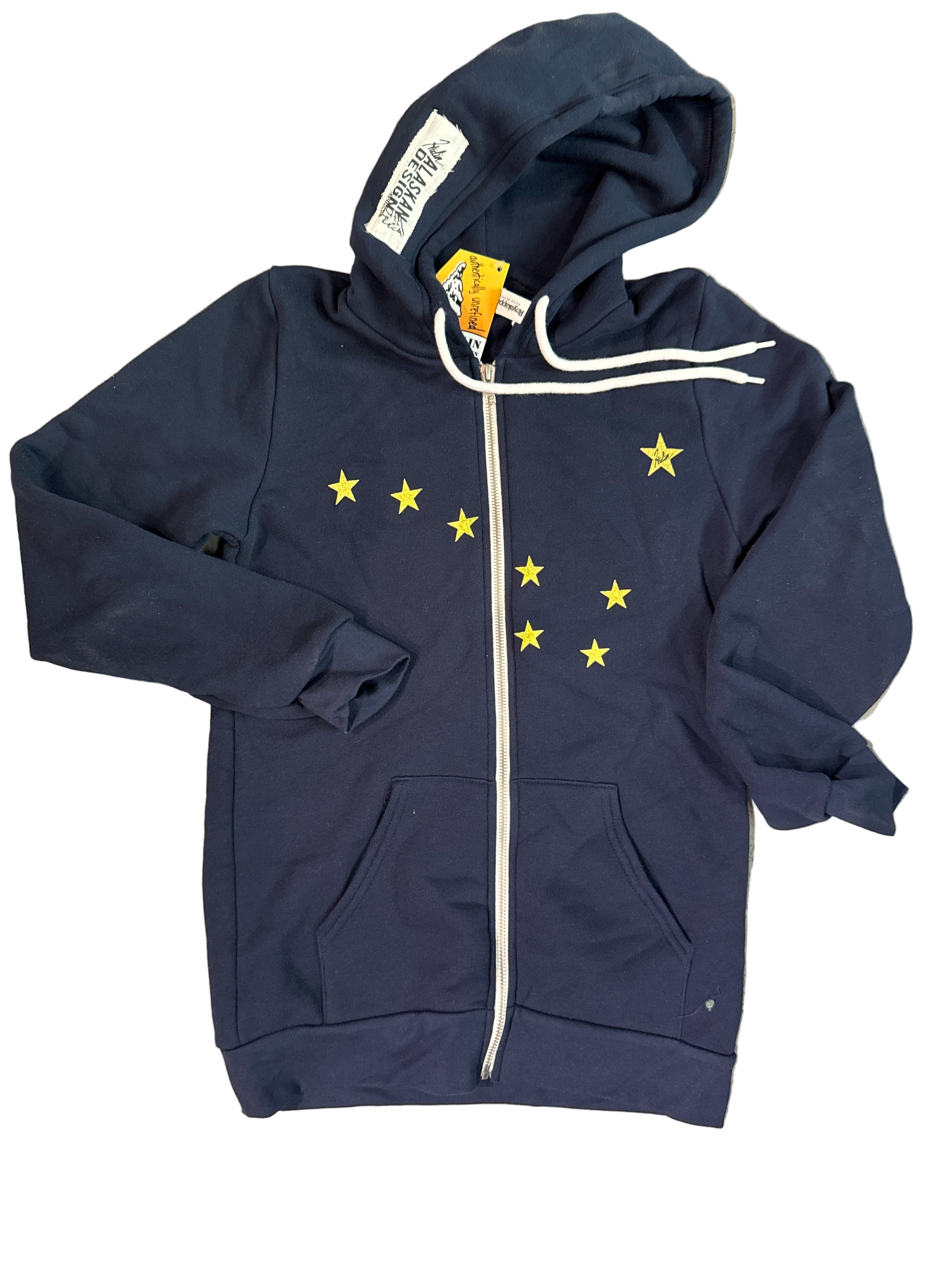 AK Stars navy zip hoodie – Hulin Alaskan Design