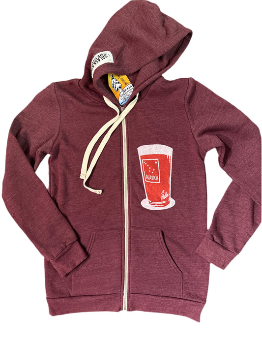 AK Pint Zip-Up (maroon)