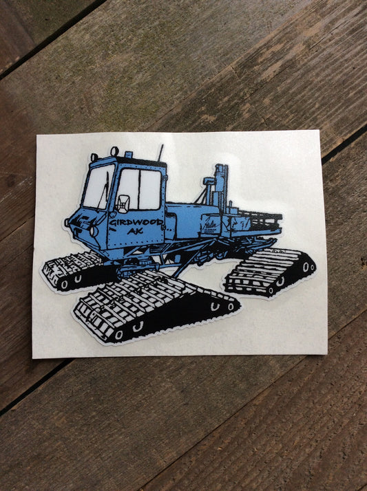 Girdwood Snowcat Sticker